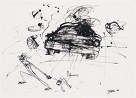 KT 1993 029
<br/>
Wandelaar en hond voor een aanstormende auto
<br/>
<em>Klinkenberg, John (1953)</em>
